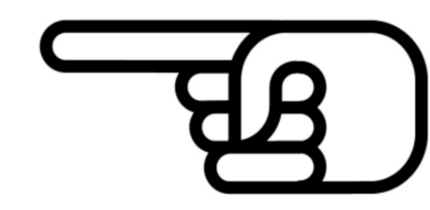 hand pointing left